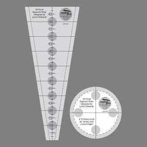 Creative Grids Non Slip 18 Degree Dresden Plate Ruler 3 1/2in