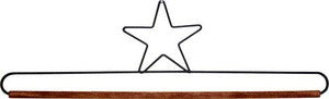 16in Star Dowel Holder Silver Tex