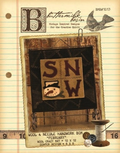 Wool & Needle Block of the Month - February