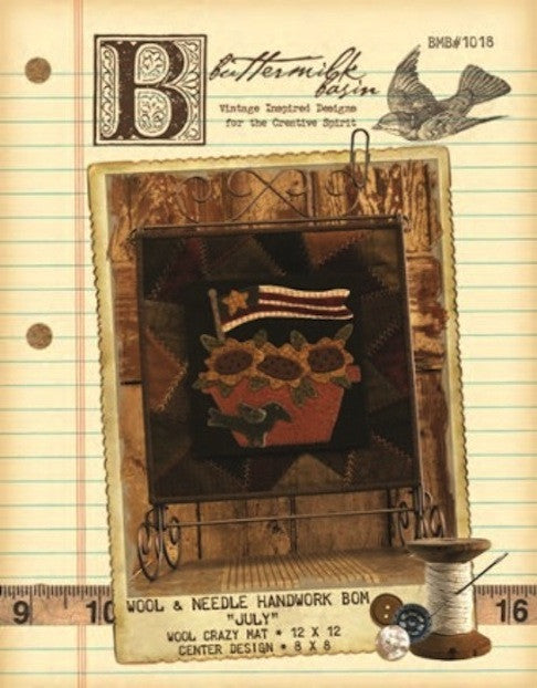 Wool & Needle Block of the Month - July