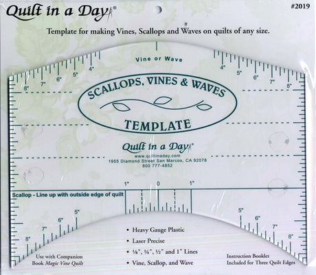 Scallops, Vines, & Waves Template