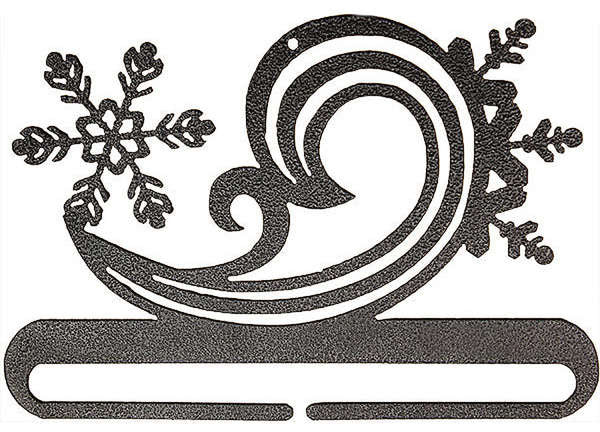 6in Snowy Swirl Split Bottom Charcoal