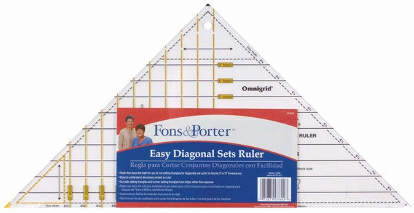Easy Set Diagonal Triangle Ruler