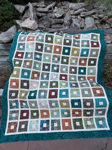 Sashy Squares Downloadable Pattern by Quilting Renditions