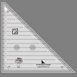 Creative Grids 45 Degree Half-Square Triangle 8-1/2in