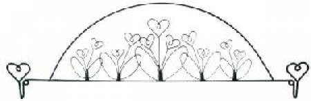 16in Flower Garden Fabric Holder