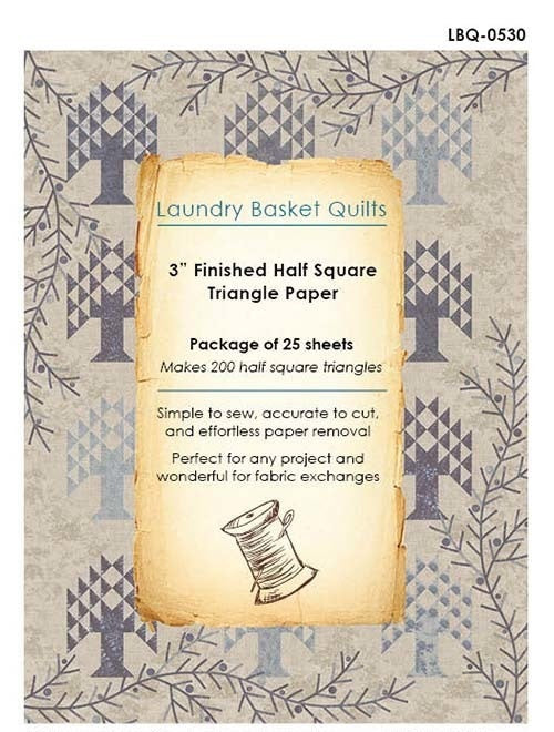 Half Square Triangle Paper 3in - For Layer Cake