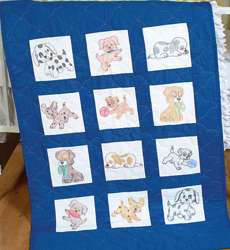 Puppies Quilt Block Set