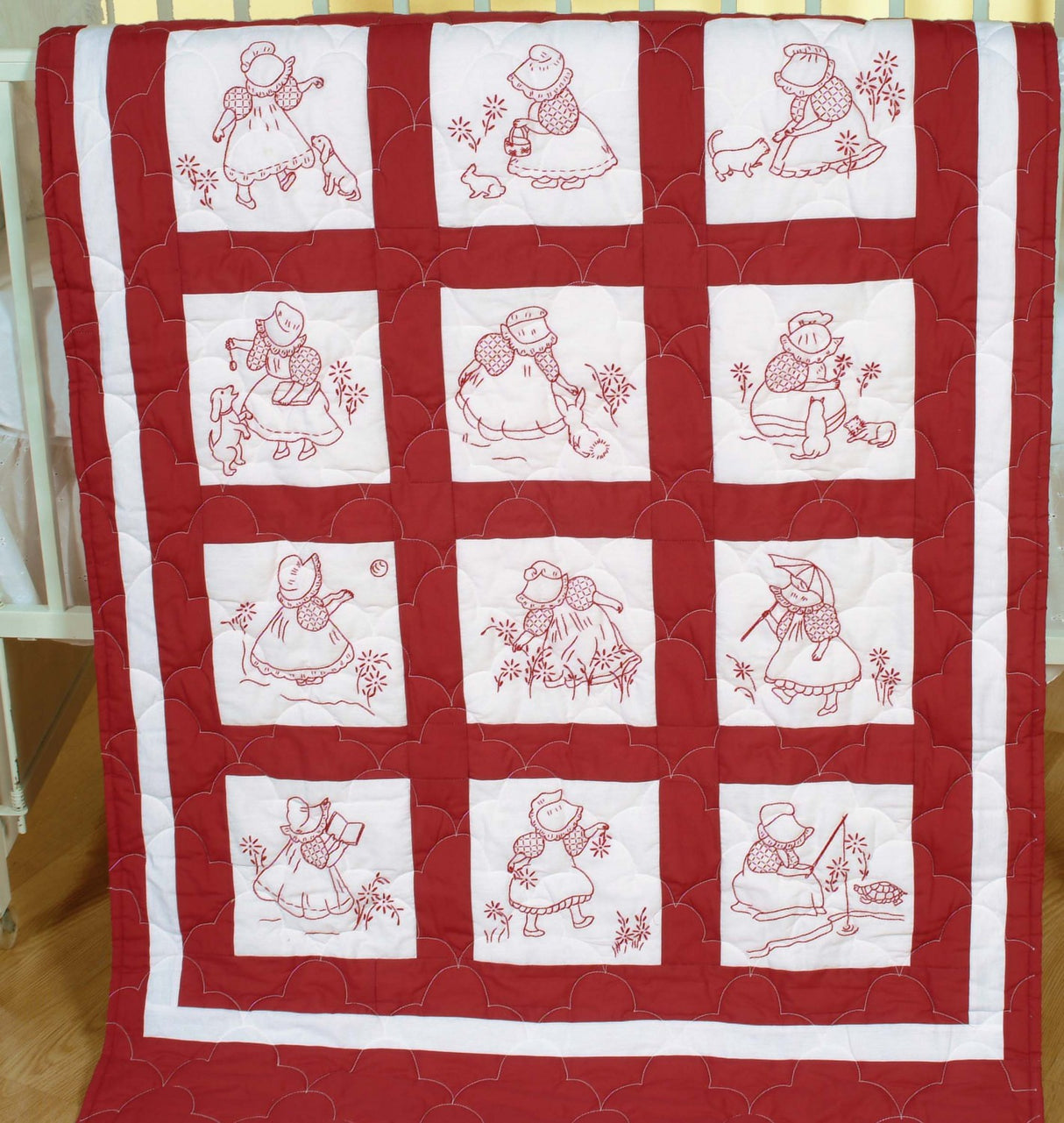 Sunbonnet Girls Quilt Block Set