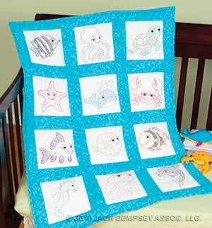 Nursery Quilt Squares Under The Sea