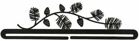 18in Split Bottom Holder Pine Needles Charcoal