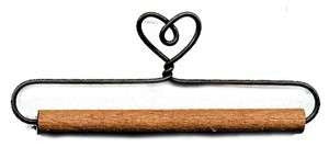 5in Heart with Stained Dowel Holder