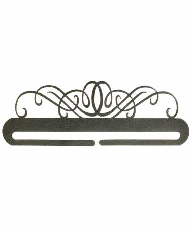 9in Windy Scroll Split Bottom Charcoal