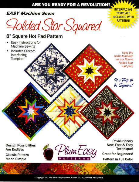 Square Folded Star Hot Pad