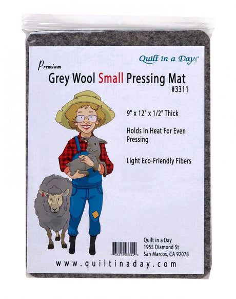 Grey Wool Small Pressing Mat