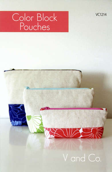 Color Block Pouches