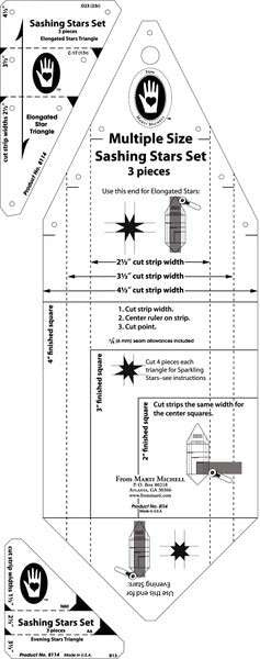 Sashing Star Template Set