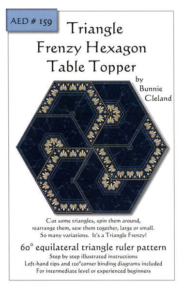 Triangle Frenzy Hexagon Table Topper