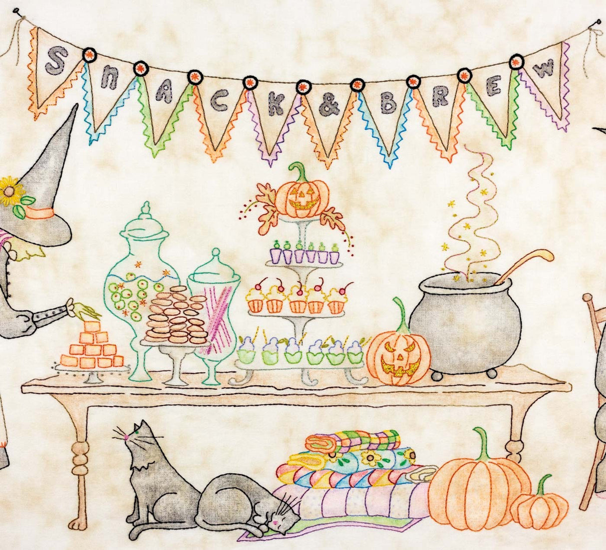 Mystery of the Salem Witches' Quilt Guild - Panel 2