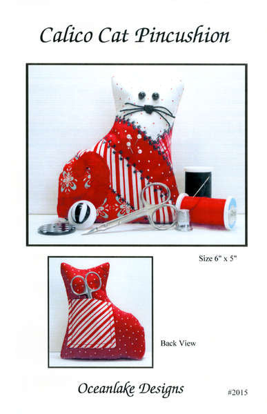 Calico Cat Pincushion