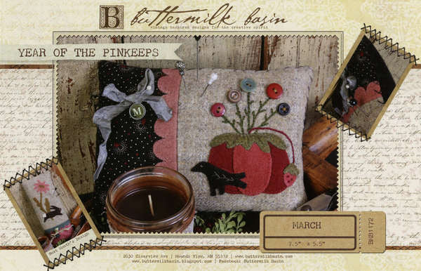 Year of the Pinkeeps March Tomato Cushion