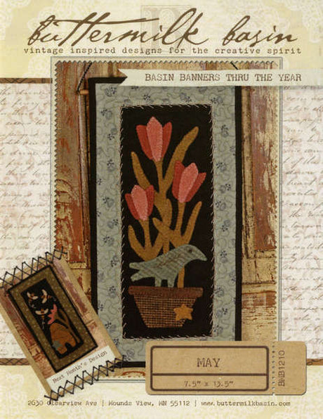 Basin Banners thru the Year May Potted Tulips