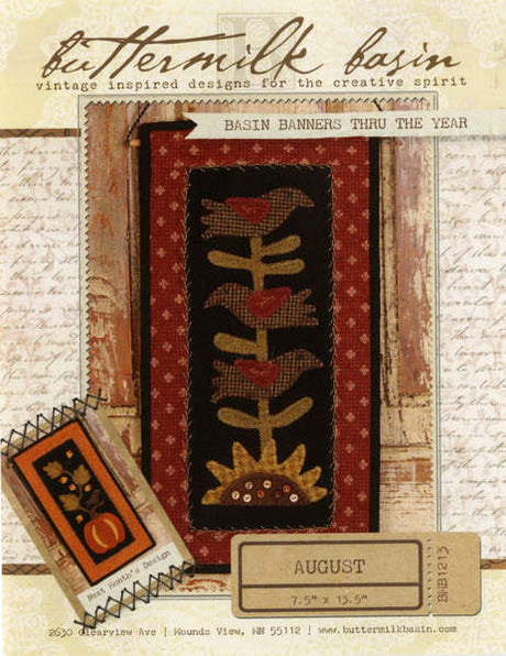 Basin Banners thru the Year August Crows on Sunflower