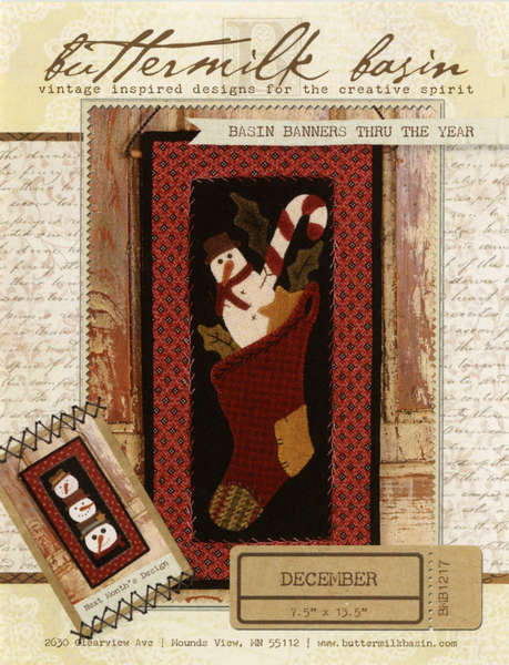 Basin Banners thru the Year December Christmas Stocking