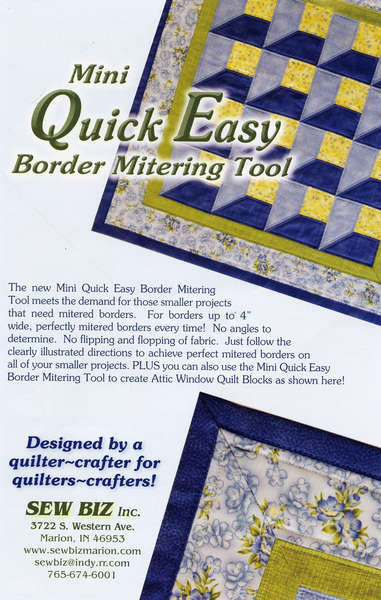 Mini Quick Easy Border Mitering Tool 1pc