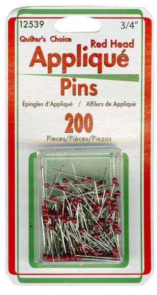 Red head Applique Pins