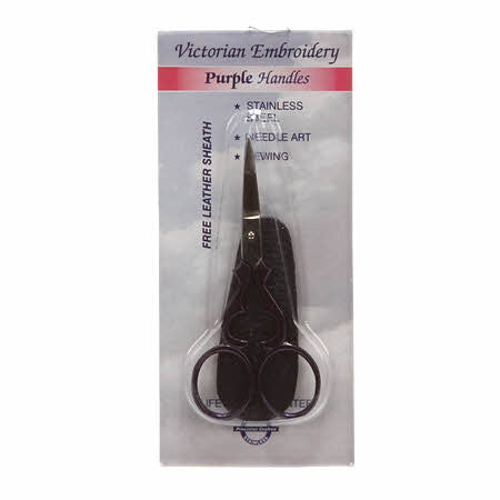 Embroidery Scissor Victorian Style Purple