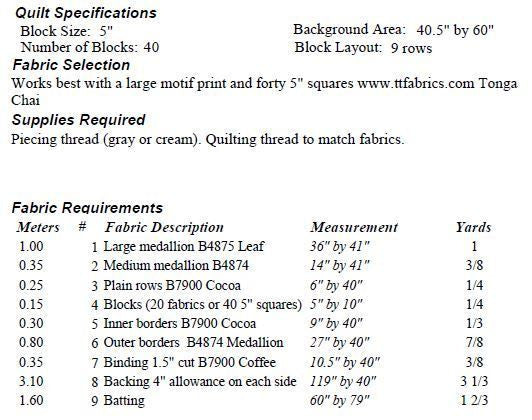 Chai Strips Quilt Pattern