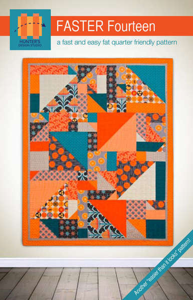 Faster Fourteen Quilt Pattern by Hunter’s Design Studio