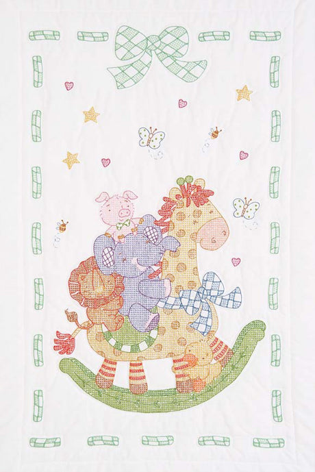 Giraffe & Friends Crib Quilt Top