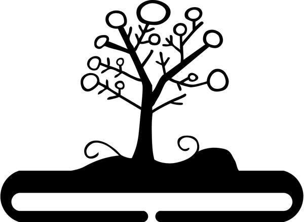 6in Winter Tree Split Bottom Holder