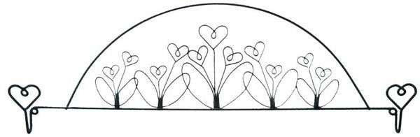 22in Flower Garden Fabric Holder