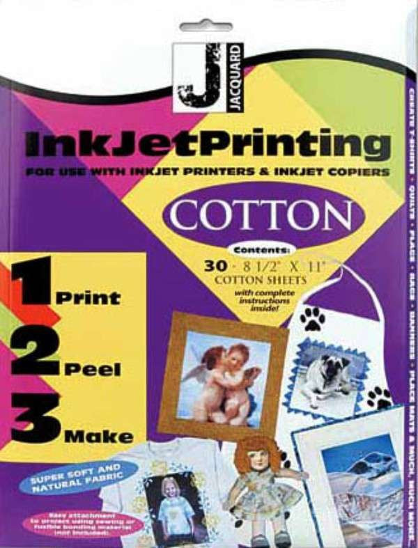 Jacquard Inkjet Cotton - 8 1/2in x 11in 30ct