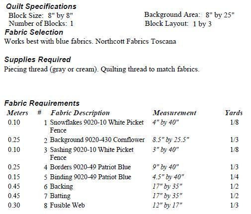 Star Snowflake Panel Quilt