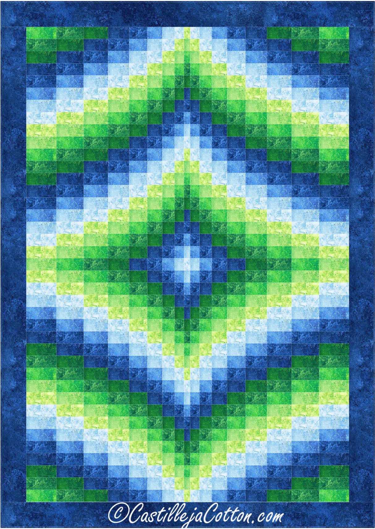 Echoing Diamonds Twin Quilt