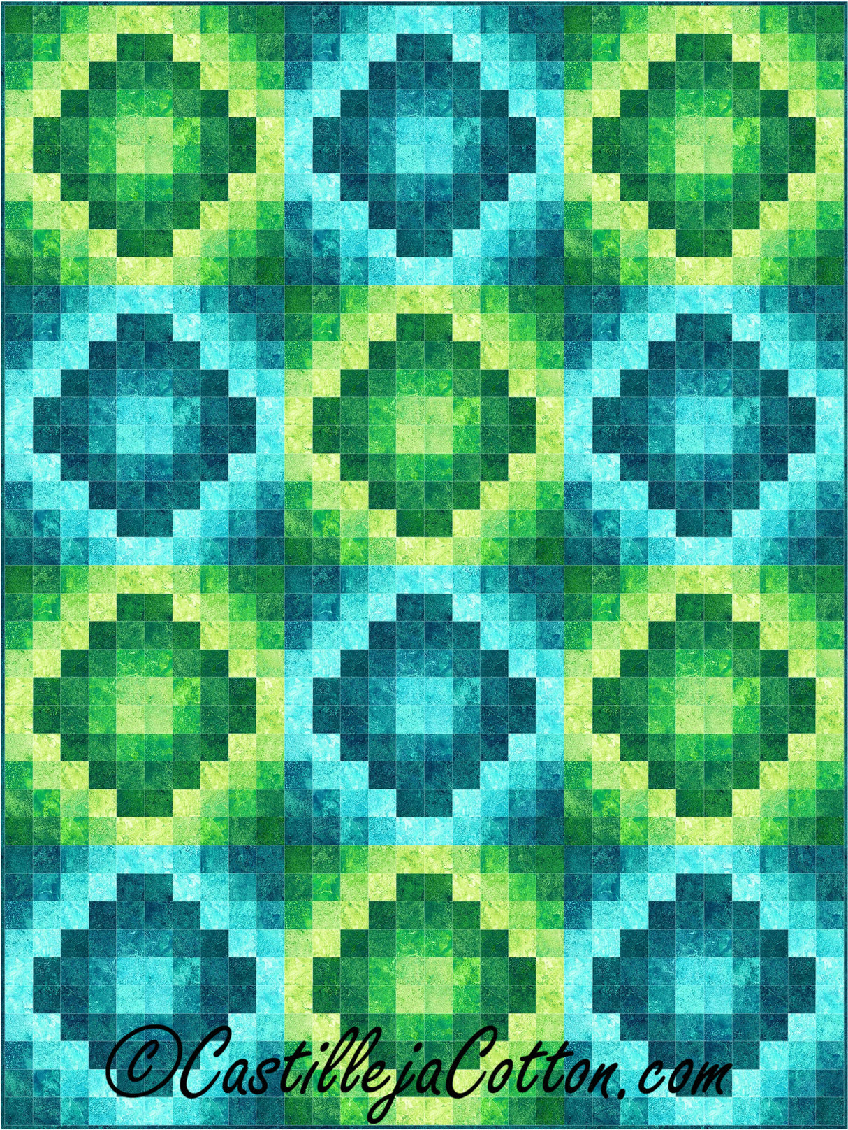 Unfolding Diamonds Twin Quilt