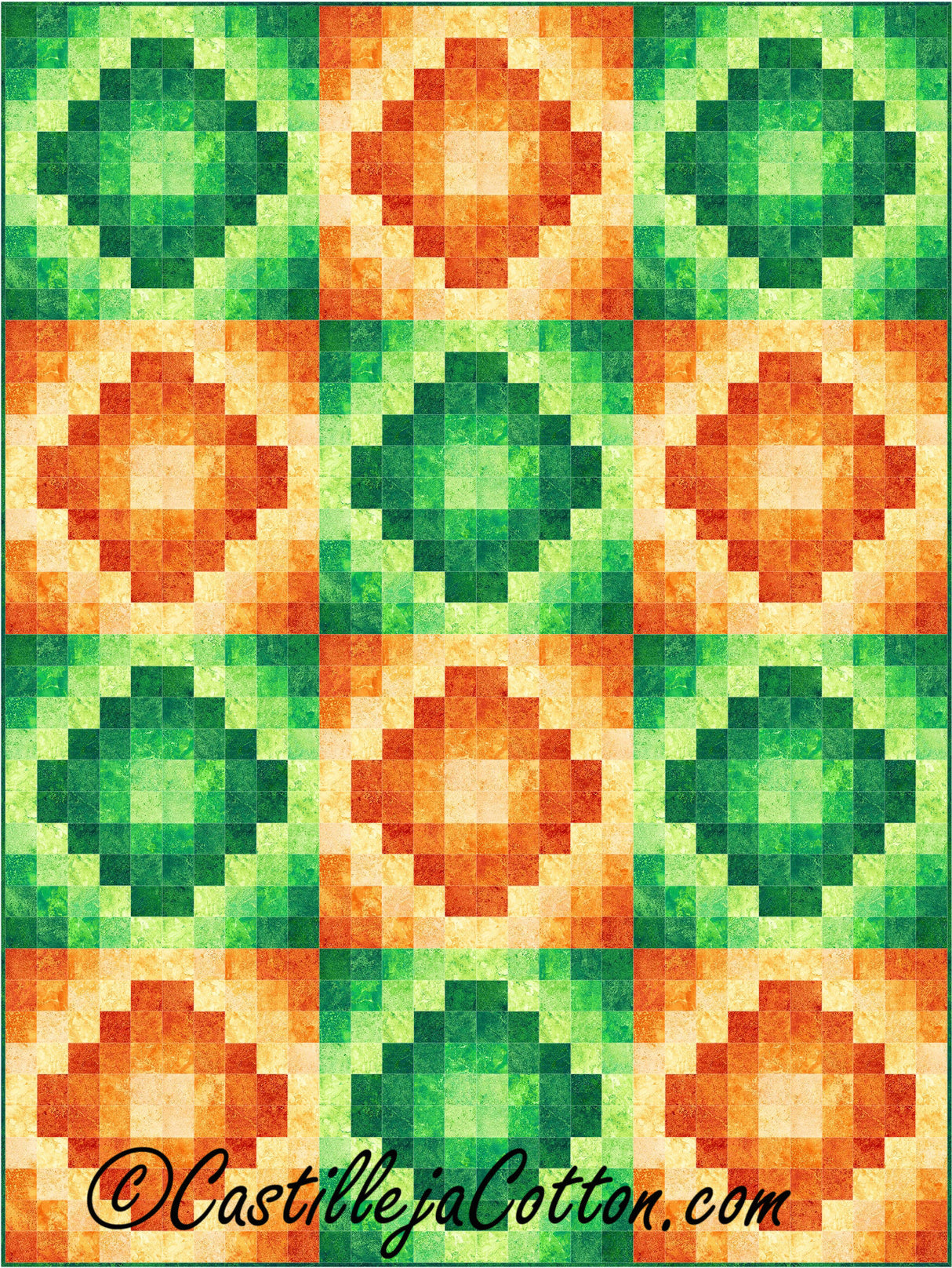 Unfolding Diamonds Twin Quilt