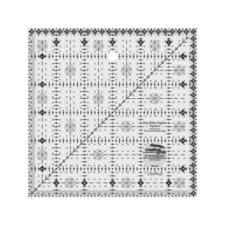 Creative Grids Itty-Bitty Eights Square Ruler 6in x 6in