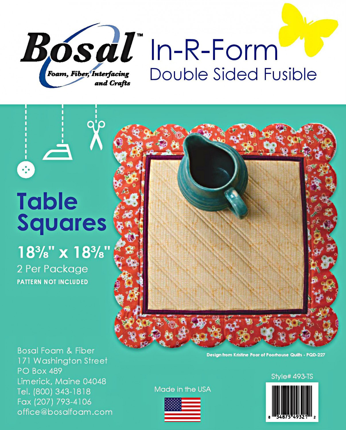In R Form Double Sided Fusible Scalloped Runners