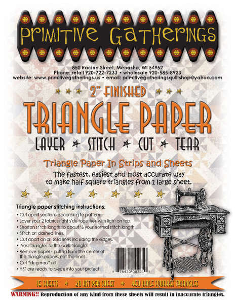 Triangle Paper - 2in