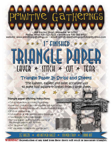 Triangle Paper - 1in