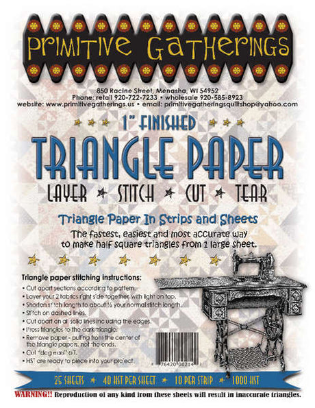 Triangle Paper - 1in