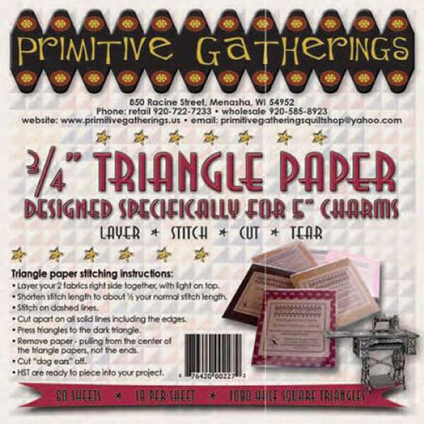 Triangle Paper - 3/4in for 5in Charms