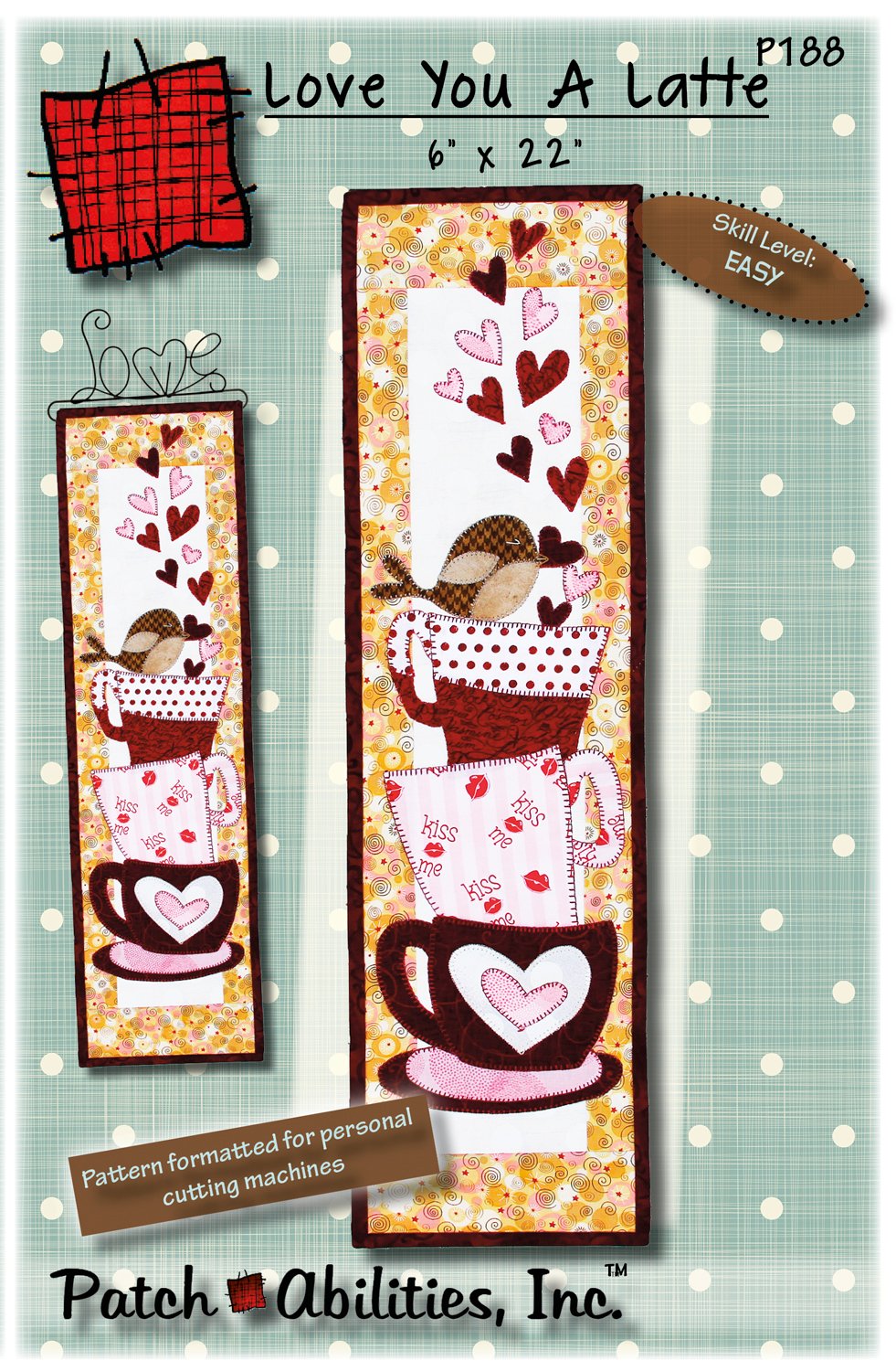 Love You Latte Downloadable Pattern by Patch Abilities