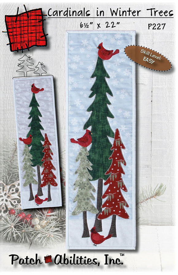 Cardinals in Winter Trees Downloadable Pattern by Patch Abilities