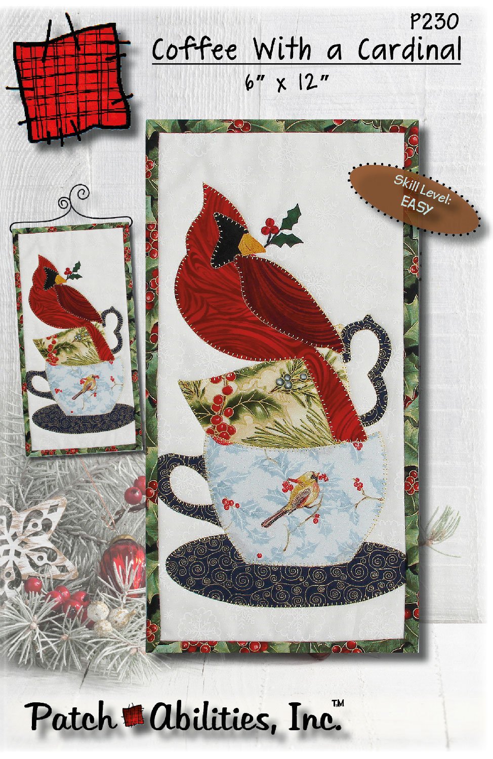 Coffe with a Cardinal Downloadable Pattern by Patch Abilities